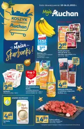 Gazetka promocyjna Auchan - Gazetka Koszyk Oszczędności Moje Auchan - Gazetka - ważna od 16.11 do 16.11.2022 - strona 1 - produkty: Banany, Gulasz wołowy, Raffaello, Buraki, LG, Fa