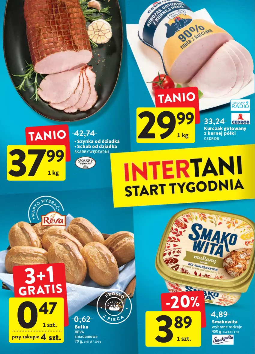 Gazetka promocyjna Intermarche - Dzien matki - ważna 25.05 do 01.06.2022 - strona 38 - produkty: Bułka, Danio, Kurczak, Kurczak gotowany, Smakowita, Szynka