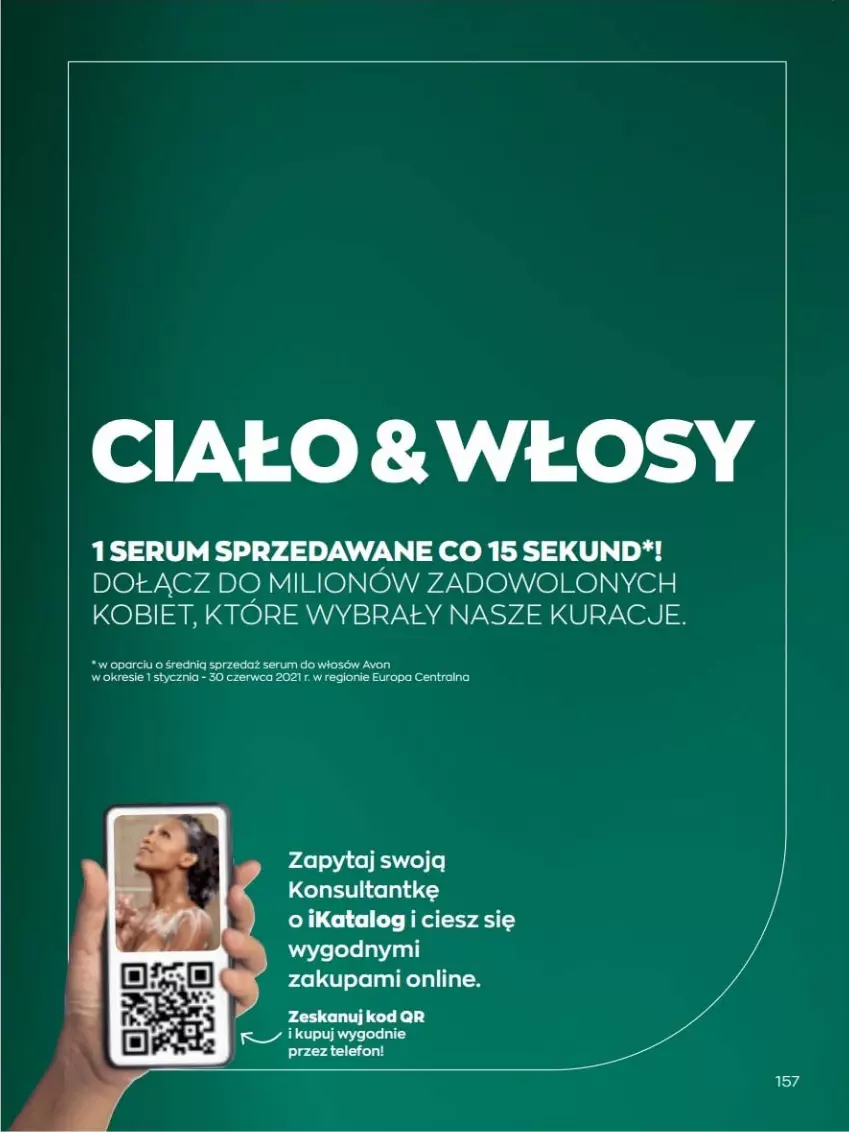 Gazetka promocyjna Avon - lipiec - ważna 01.07 do 31.07.2022 - strona 157 - produkty: Lion, Rum, Ser, Serum, Serum do włosów, Telefon