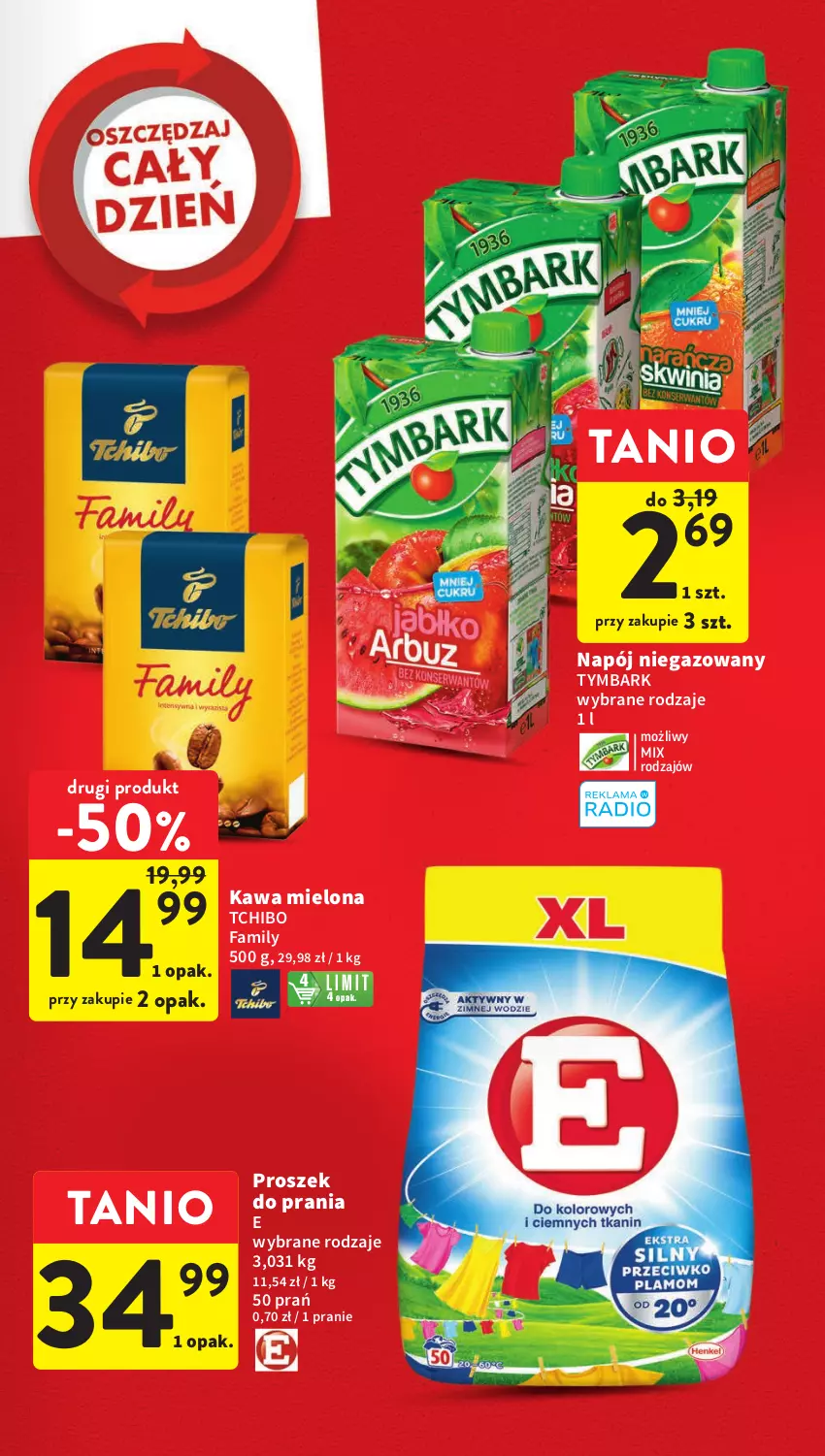 Gazetka promocyjna Intermarche - Gazetka Intermarche - ważna 12.04 do 19.04.2023 - strona 3 - produkty: Fa, Kawa, Kawa mielona, Napój, Napój niegazowany, Proszek do prania, Tchibo, Tchibo Family, Tymbark