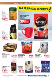 Gazetka promocyjna Makro - [Oferta promocyjna] Artykuły spożywcze i przemysłowe - Gazetka - ważna od 11.07 do 11.07.2022 - strona 13 - produkty: Nescafé, Kawa rozpuszczalna, Cukier, Kawa ziarnista, Saga, Kawa, Herbata czarna, Lipton, Czekolada, Jacobs, Woseba, Herbata