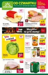 Gazetka promocyjna Stokrotka - Supermarket - Gazetka - ważna od 27.04 do 27.04.2022 - strona 1 - produkty: Piwa, Piwo, Kurczak, Polędwica, Sos, Ser, Gra, Miód, Gouda, Nestlé, Lech Premium