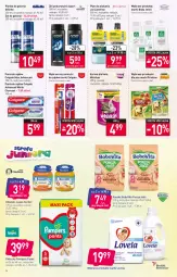Gazetka promocyjna Stokrotka - Supermarket - Gazetka - ważna od 27.04 do 27.04.2022 - strona 14 - produkty: Por, Listerine, Gerber, Pampers, Biały Jeleń, Lovela, Przekąski dla psa, Pieluchy, Whiskas, Friskies, BoboVita, Pasta do zębów, Pianka do golenia, Płyn do płukania, Gillette, Colgate, LG