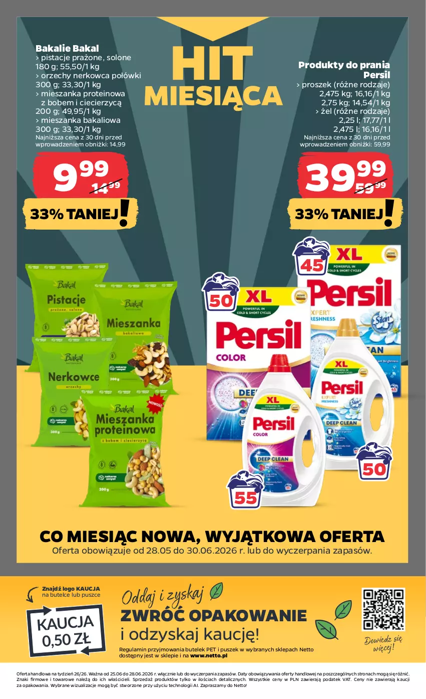 Gazetka promocyjna Netto - Od Czwartku - ważna 25.06 do 28.06.2026 - strona 21 - produkty: Mieszanka bakaliowa, Persil, Pistacje