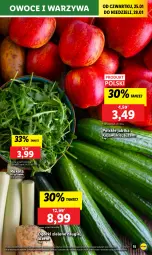 Gazetka promocyjna Lidl - GAZETKA - Gazetka - ważna od 28.01 do 28.01.2024 - strona 15 - produkty: Warzywa, Kujawski, Rukola, Owoce, Jabłka
