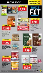 Gazetka promocyjna Lidl - GAZETKA - Gazetka - ważna od 28.01 do 28.01.2024 - strona 29 - produkty: Por, Gra, Orzeszki, Migdały, Frużelina, Sante, Sport, Czekolada, Krem orzechowy, Baton, Orzeszki ziemne, Mango, Granola, Brownie, Kokos