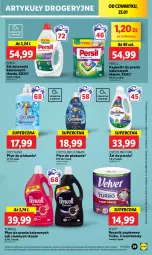 Gazetka promocyjna Lidl - GAZETKA - Gazetka - ważna od 28.01 do 28.01.2024 - strona 43 - produkty: Płyn do prania, Coccolino, Papier, Persil, Velvet, Płyn do płukania, Ręcznik, Perwoll, Kapsułki do prania