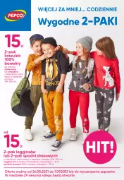 Gazetka promocyjna Pepco - Wygodne 2-paki - Gazetka - ważna od 01.09 do 01.09.2021 - strona 1 - produkty: Gin, Kosz, Dres, Legginsy, Spodnie, Spodnie dresowe