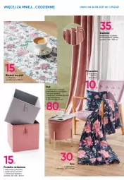 Gazetka promocyjna Pepco - Wygodne 2-paki - Gazetka - ważna od 01.09 do 01.09.2021 - strona 8 - produkty: Puf, Koc, Stół, Poszewka, Zasłona, Pudełko, Bieżnik