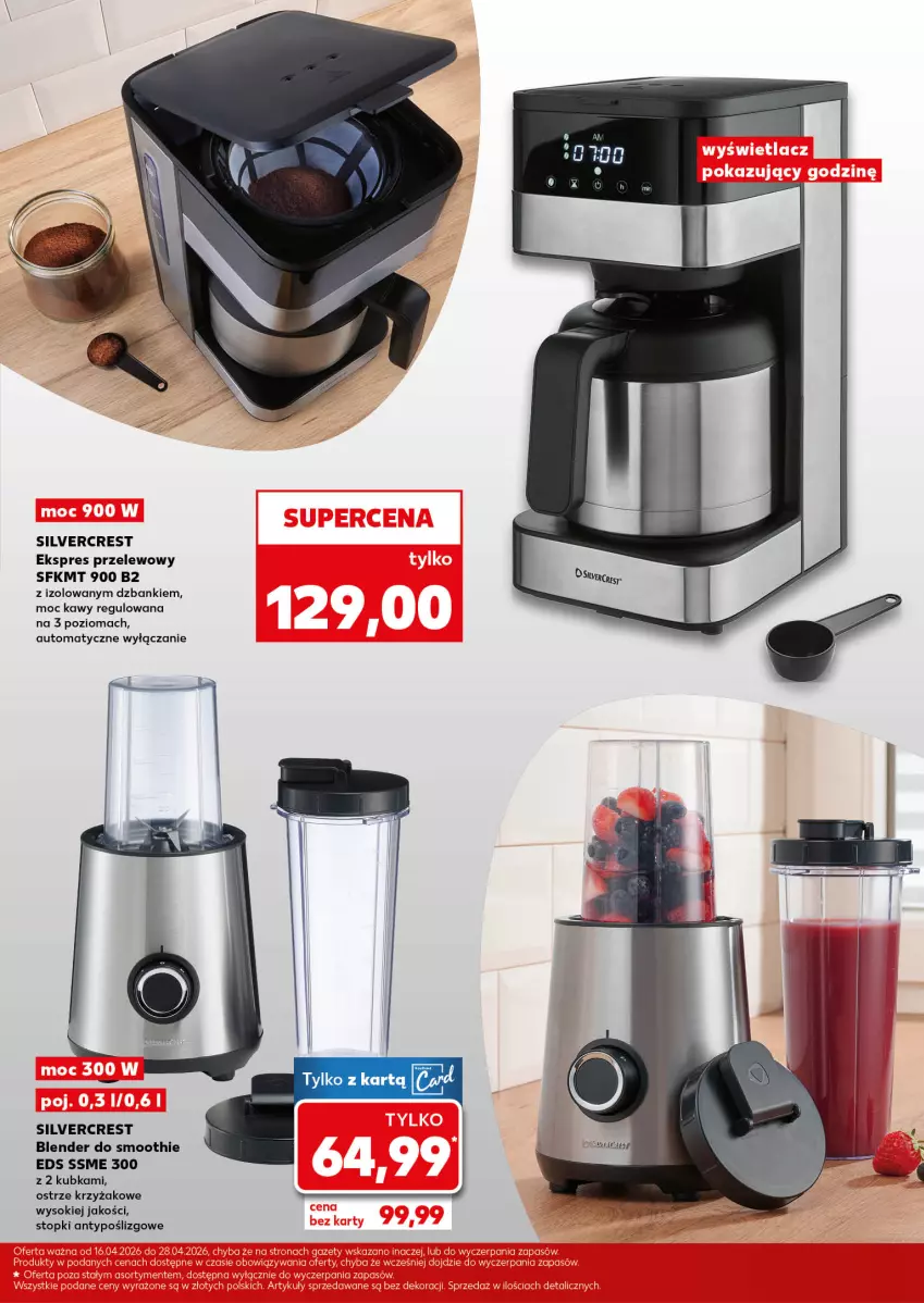 Gazetka promocyjna Kaufland - Kaufland - ważna 16.04 do 28.04.2026 - strona 3 - produkty: Blender, Ekspres przelewowy, Silvercrest, Smoothie, Sok, Top