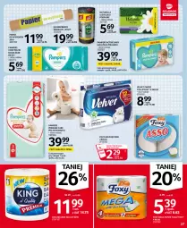 Gazetka promocyjna Selgros - Oferta spożywcza - Gazetka - ważna od 07.07 do 07.07.2021 - strona 27 - produkty: Jan Niezbędny, Naturell, Pampers, Papier, Majtki, Papier toaletowy, Velvet, Ręcznik, Rolki, Chusteczki, Podpaski, Foxy, Pieluchomajtki, Naturella