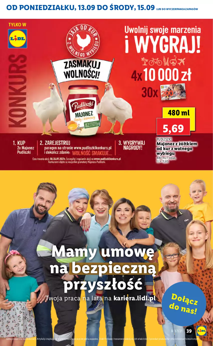 Gazetka promocyjna Lidl - GAZETKA - ważna 13.09 do 15.09.2021 - strona 39 - produkty: Majonez, Piec, Pudliszki