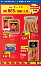 Gazetka promocyjna Lidl - GAZETKA - Gazetka - ważna od 15.09 do 15.09.2021 - strona 19 - produkty: Por, Parówki, PIKOK, Kiełbasa głogowska, Frankfurterki, Kiełbasa