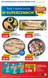 Gazetka promocyjna Lidl - GAZETKA - Gazetka - ważna od 15.09 do 15.09.2021 - strona 23 - produkty: Sos, Zupa, Filet z mintaja, Ryby i owoce morza, Owoce morza, Krewetki, Owoce, Mintaj, Lazur