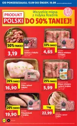 Gazetka promocyjna Lidl - GAZETKA - Gazetka - ważna od 15.09 do 15.09.2021 - strona 4 - produkty: Mięso mielone, Filet z piersi indyka, Mięso