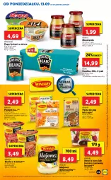 Gazetka promocyjna Lidl - GAZETKA - Gazetka - ważna od 15.09 do 15.09.2021 - strona 45 - produkty: Majonez, Makaron, Prymat, Warzywa, Ser, Por, Mus, Zupa, Winiary, Rosół, Spaghetti, Heinz, Musztarda, Fa