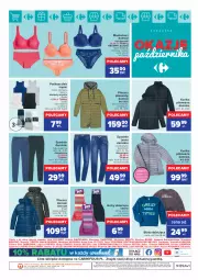Gazetka promocyjna Carrefour - Gazetka Okazje października - Gazetka - ważna od 30.10 do 30.10.2021 - strona 9 - produkty: Podkoszulek, Sos, Rum, Gin, Gry, Spodnie jeans, Biustonosz, Kurtka, Karp, Kosz, O nas, Płaszcz, Dzieci, Figi, Spodnie, Bluza