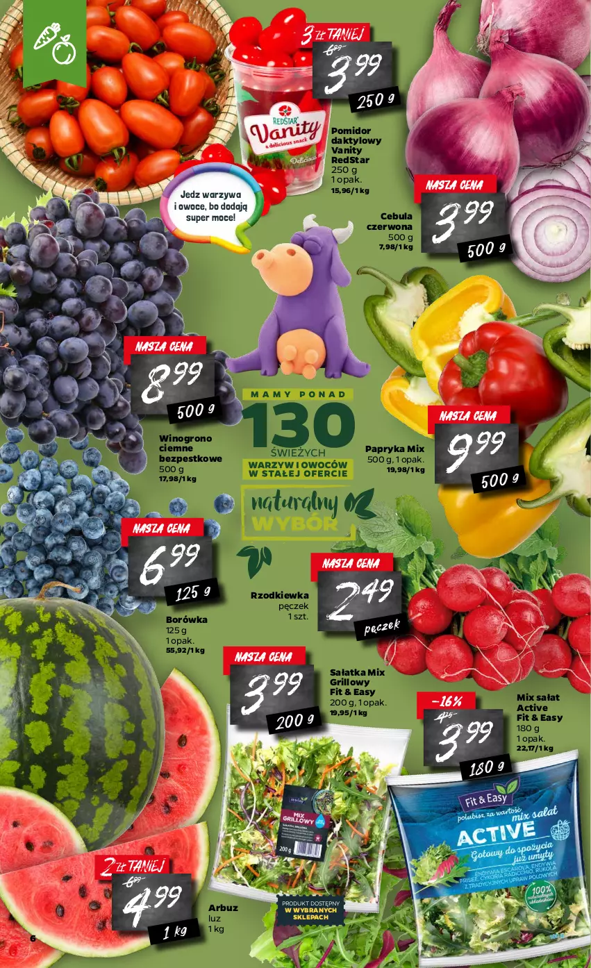 Gazetka promocyjna Netto - Oferta tygodnia - ważna 04.05 do 08.05.2021 - strona 6 - produkty: Arbuz, Borówka, Cebula, Cebula czerwona, Grill, Owoce, Papryka, Rzodkiewka, Sałat, Sałatka, Warzywa, Warzywa i owoce, Wino