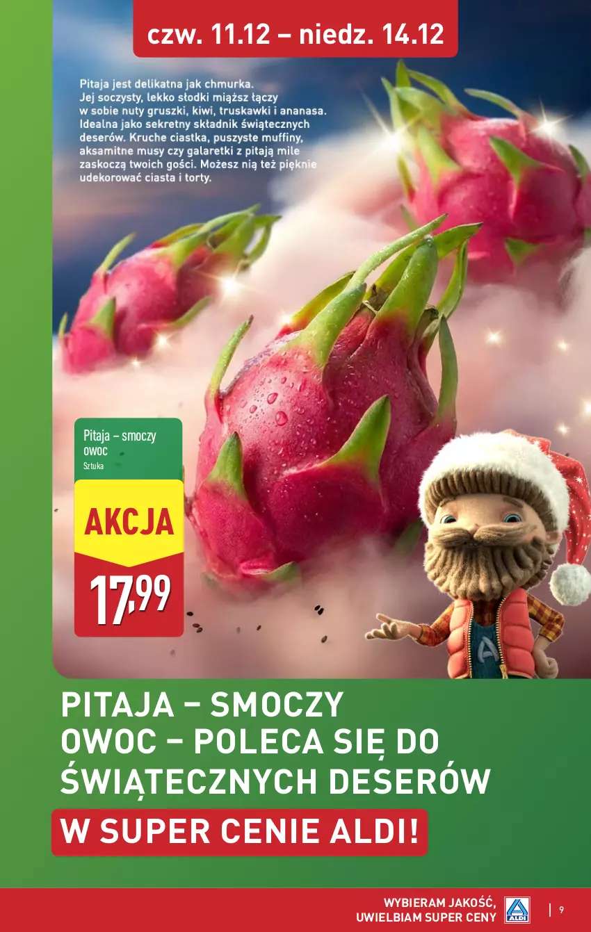 Gazetka promocyjna Aldi - Gwiazdy świątecznego stołu - ważna 08.12 do 14.12.2025 - strona 9 - produkty: Deser, Ser