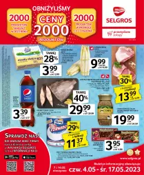 Gazetka promocyjna Selgros - Oferta spożywcza - Gazetka - ważna od 17.05 do 17.05.2023 - strona 1 - produkty: Halibut, Kawa rozpuszczalna, Ser, Por, Mus, Kawa, Napoje, Tran, Tusz, Pepsi, Ręcznik, Czekolada, Foxy, Jacobs, Masło, LG, Fa