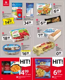 Gazetka promocyjna Selgros - Oferta spożywcza - Gazetka - ważna od 17.05 do 17.05.2023 - strona 12 - produkty: Polędwica, Warzywa, Jaja, Big Milk, Lody, Maliny, Krewetki, Mintaj, Frytki, Dorsz