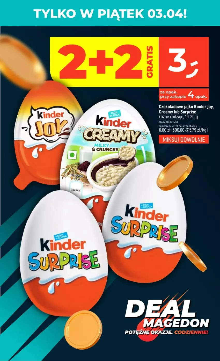 Gazetka promocyjna Dealz - DEALMAGEDON - ważna 02.04 do 08.04.2026 - strona 3 - produkty: Kinder