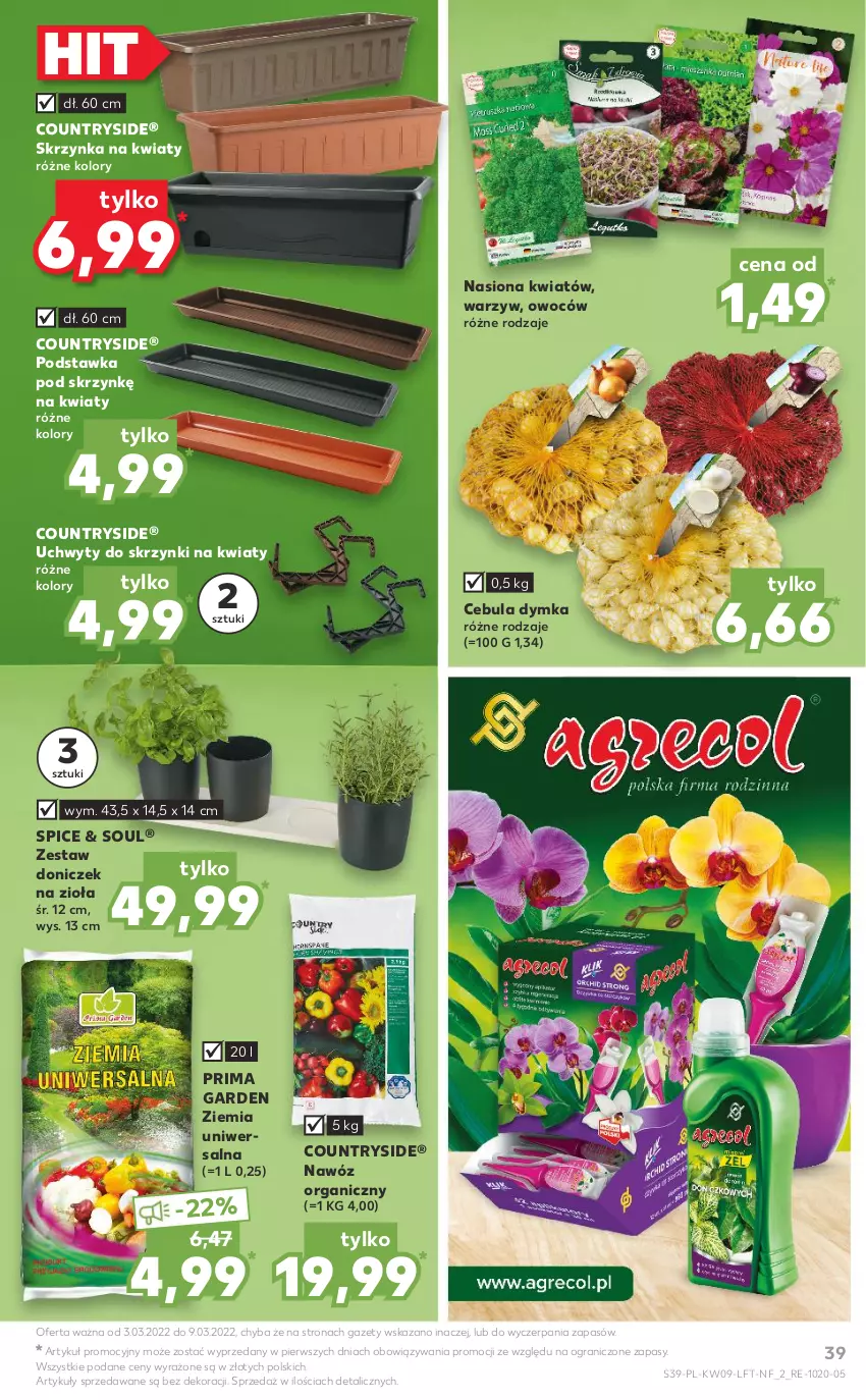 Gazetka promocyjna Kaufland - OFERTA TYGODNIA - ważna 03.03 do 09.03.2022 - strona 39 - produkty: Cebula, Gra, Nawóz, Prima, Uchwyty