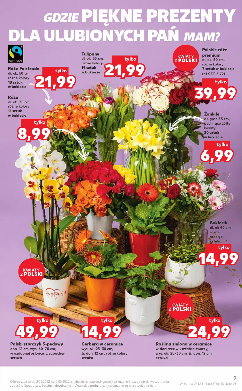 Gazetka promocyjna Kaufland - OFERTA TYGODNIA - ważna 03.03 do 09.03.2022 - strona 9 - produkty: Fa, Gerber, Storczyk, Tulipan