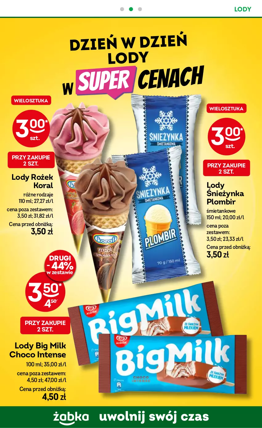 Gazetka promocyjna Żabka - ważna 17.07 do 30.07.2024 - strona 29 - produkty: Big Milk, Lody