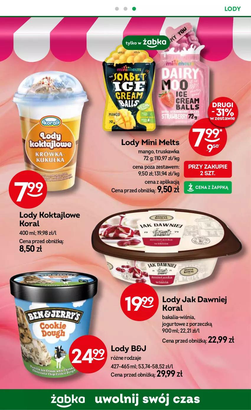 Gazetka promocyjna Żabka - ważna 17.07 do 30.07.2024 - strona 33 - produkty: Jogurt, Lody, Mango, Oral B, Por