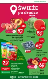 Gazetka promocyjna Żabka - Gazetka - ważna od 30.07 do 30.07.2024 - strona 48 - produkty: Deser owocowy, Warzywa, Ser, Kosz, Galaretka, Brzoskwinie, Owoce, Deser, Arbuz, Gala, Nektar