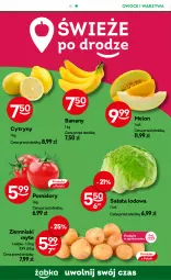 Gazetka promocyjna Żabka - Gazetka - ważna od 30.07 do 30.07.2024 - strona 49 - produkty: Banany, Warzywa, Sałata lodowa, Cytryny, Ziemniaki, Siatka, Sałat, Owoce, Pomidory, Melon