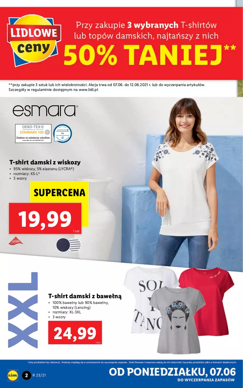 Gazetka promocyjna Lidl - GAZETKA - ważna 07.06 do 12.06.2021 - strona 2 - produkty: T-shirt