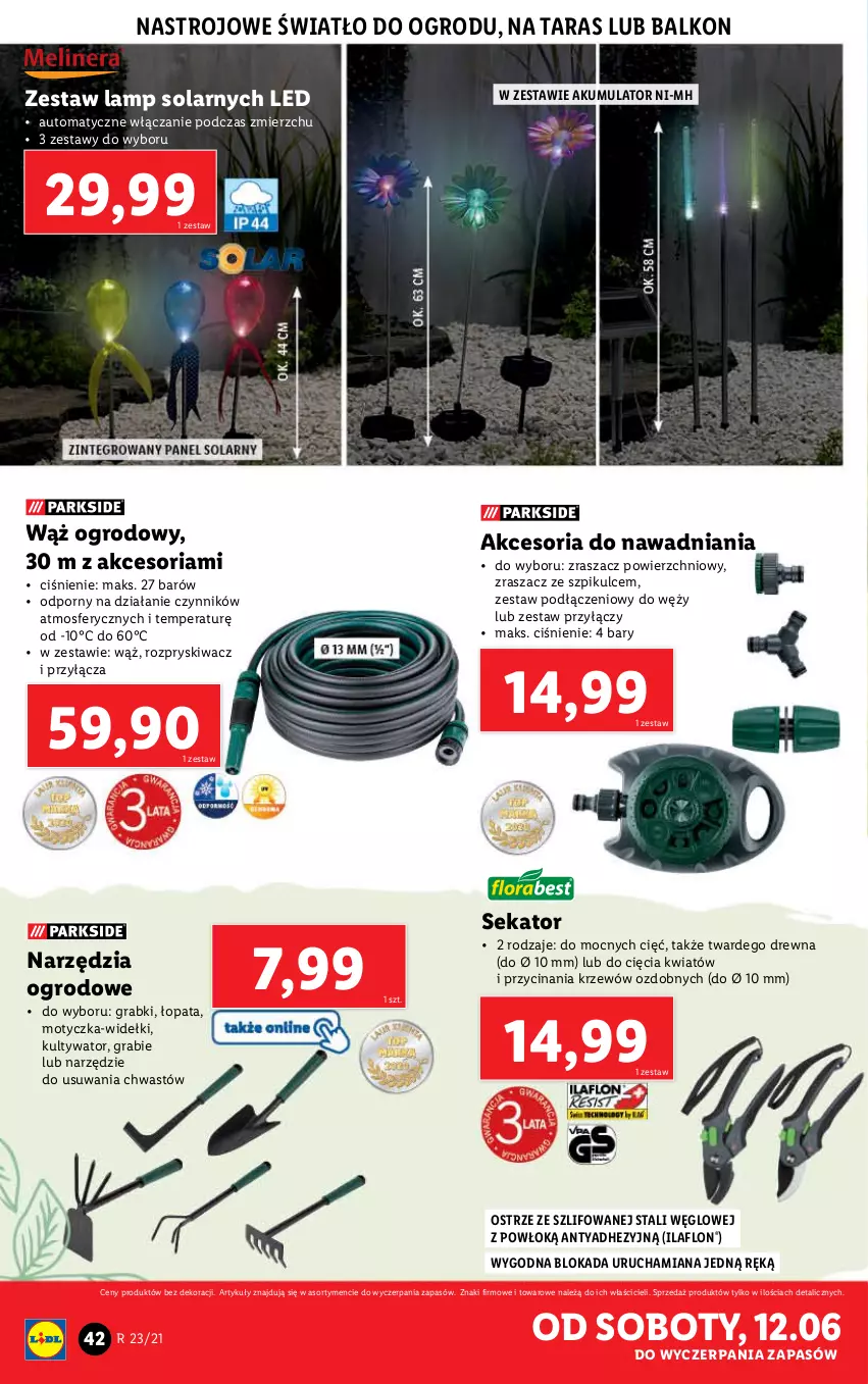 Gazetka promocyjna Lidl - GAZETKA - ważna 07.06 do 12.06.2021 - strona 42 - produkty: Akumulator, Gra, Por, Sekator, Zestaw narzędzi