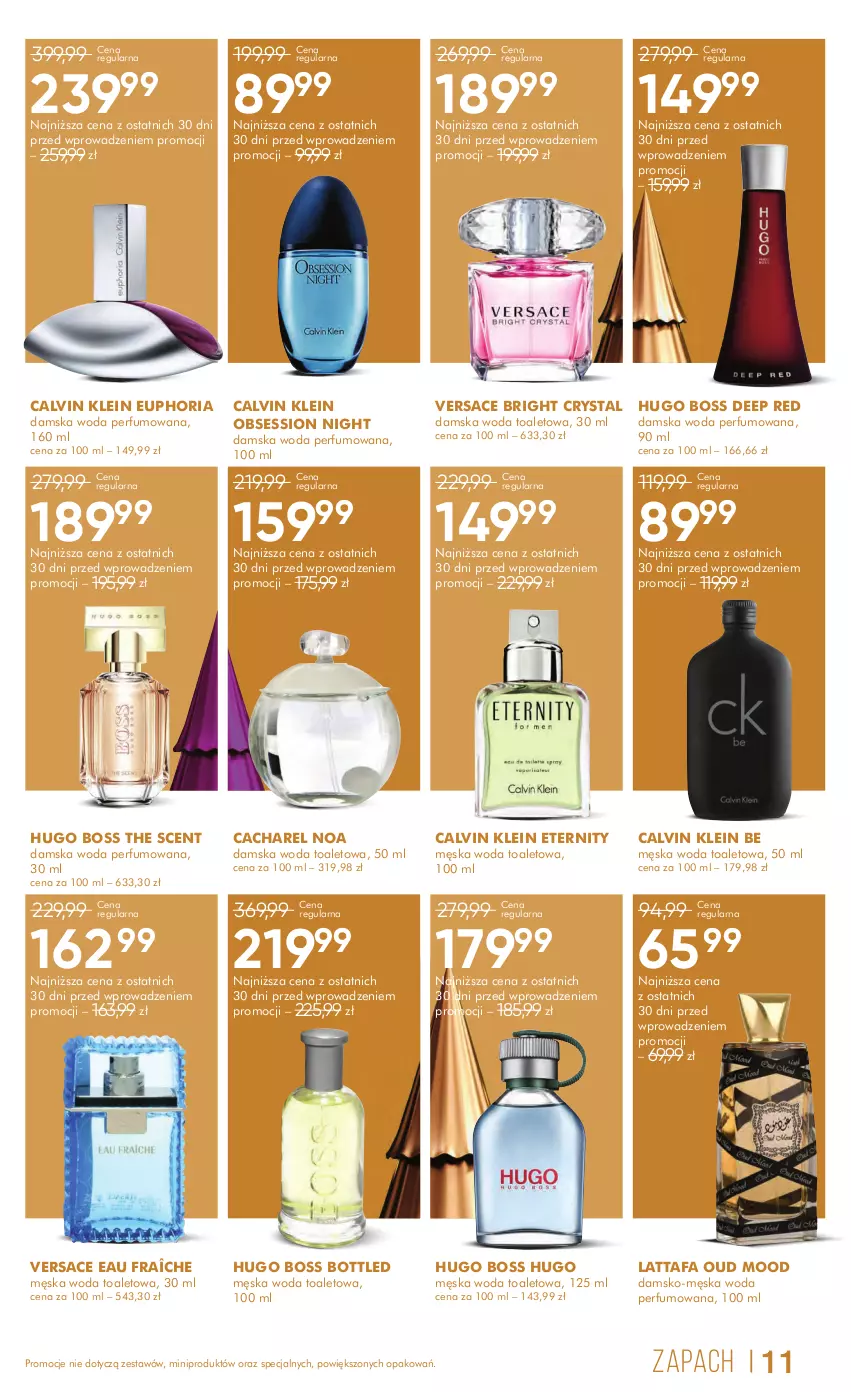 Gazetka promocyjna Super Pharm - ważna 13.12 do 26.12.2024 - strona 11 - produkty: Cacharel, Calvin Klein, Fa, Hugo Boss, Perfum, SESSIO, Versace, Woda, Woda perfumowana, Woda toaletowa