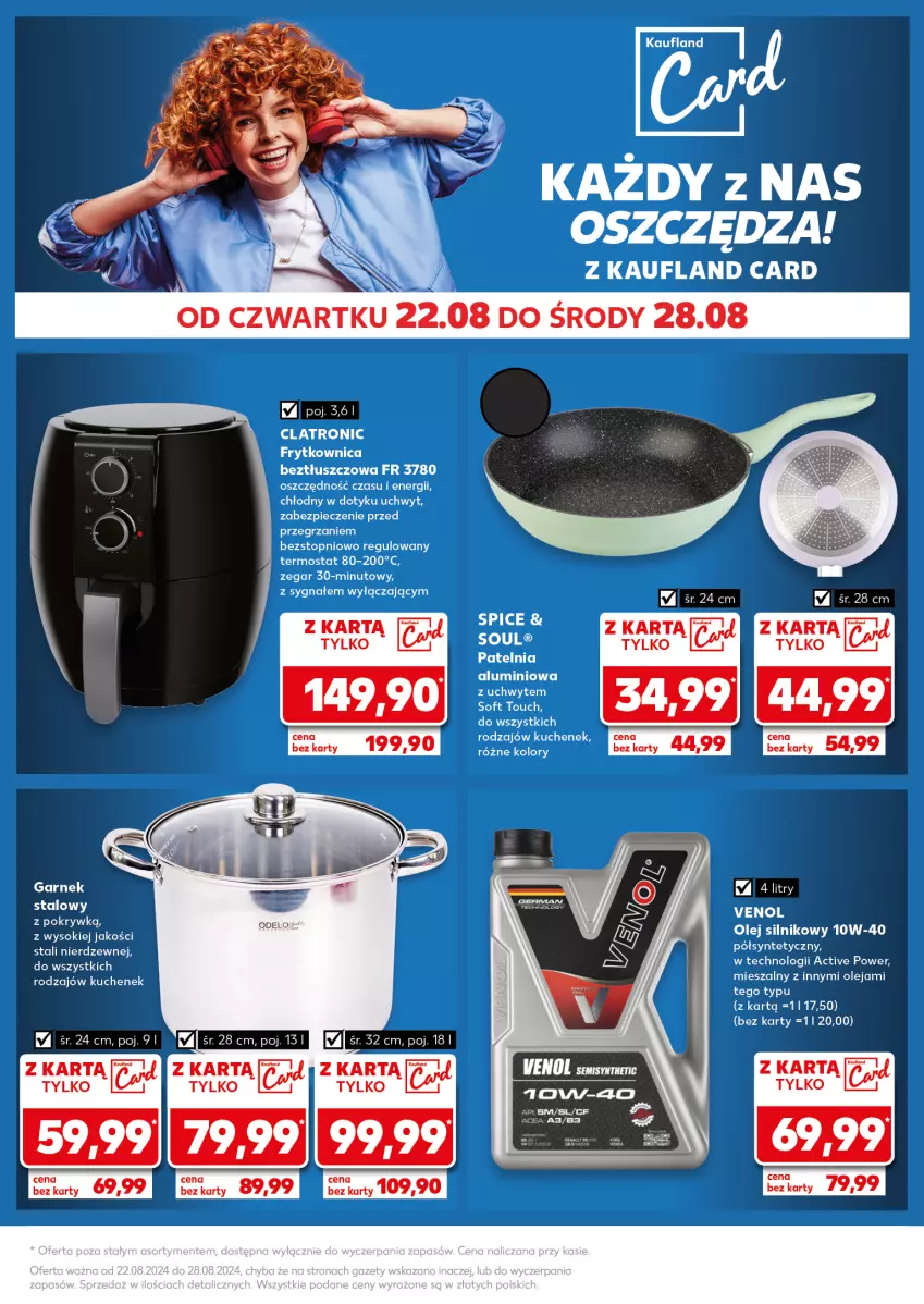 Gazetka promocyjna Kaufland - Kaufland - ważna 26.08 do 28.08.2024 - strona 30 - produkty: Olej, Olej silnikowy, Patelnia, Sok, Szal, Termos, Top