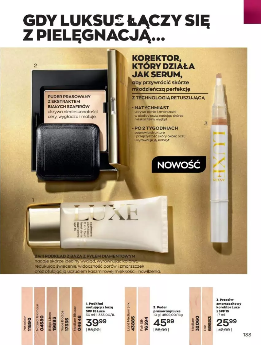 Gazetka promocyjna Avon - Katalog Avon 6/2021 kampania czerwiec - ważna 01.06 do 30.06.2021 - strona 133 - produkty: Mars, Puder, Puder prasowany, Rum, Ser, Serum, Tusz