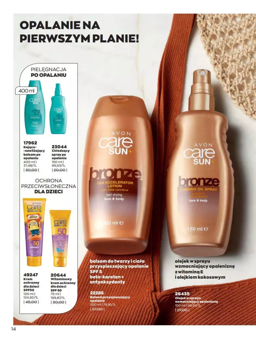 Gazetka promocyjna Avon - Katalog Avon 6/2021 kampania czerwiec - ważna 01.06 do 30.06.2021 - strona 14 - produkty: Dzieci, Kokos, Olej