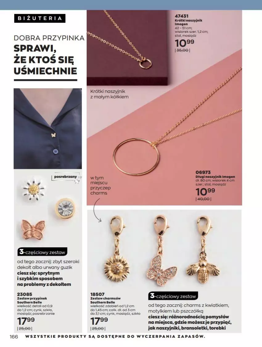 Gazetka promocyjna Avon - Katalog Avon 6/2021 kampania czerwiec - ważna 01.06 do 30.06.2021 - strona 166 - produkty: Bell, Cynk, Inka, Naszyjnik