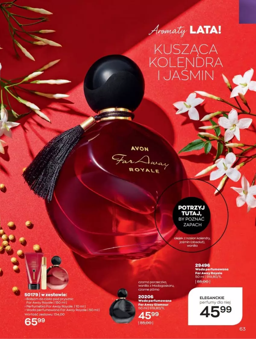 Gazetka promocyjna Avon - Katalog Avon 6/2021 kampania czerwiec - ważna 01.06 do 30.06.2021 - strona 63 - produkty: Absolut, Balsam do ciała, Fa, Perfum, Por, Woda, Woda perfumowana