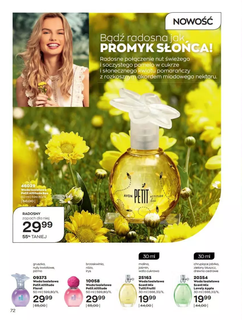 Gazetka promocyjna Avon - Katalog Avon 6/2021 kampania czerwiec - ważna 01.06 do 30.06.2021 - strona 72 - produkty: Nuty, Woda, Woda toaletowa