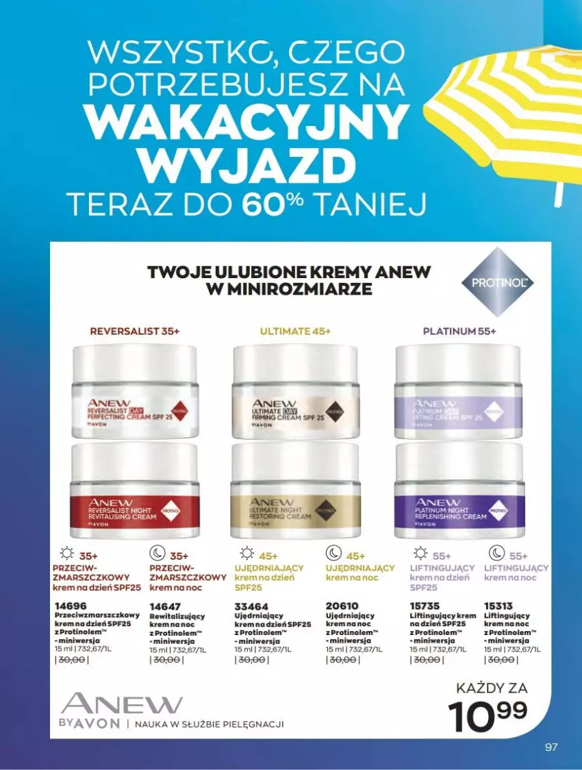 Gazetka promocyjna Avon - Katalog Avon 6/2021 kampania czerwiec - ważna 01.06 do 30.06.2021 - strona 97 - produkty: Anew, Fa, Krem na dzień, Krem na noc, Mars