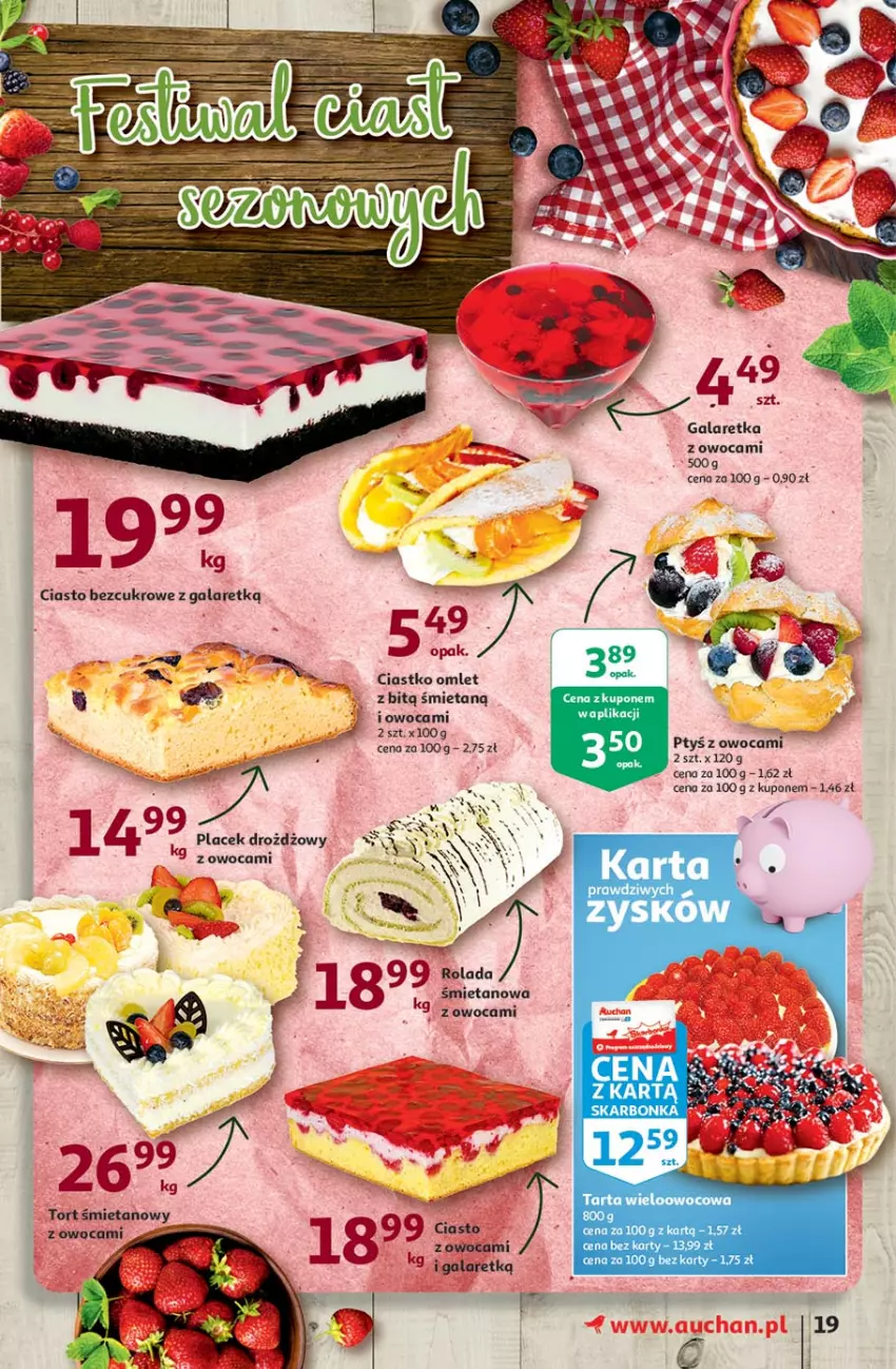 Gazetka promocyjna Auchan - Hiper Kibicowanie Hipermarkety - ważna 10.06 do 16.06.2021 - strona 19 - produkty: Fa, Gala, Galaretka, Tarta