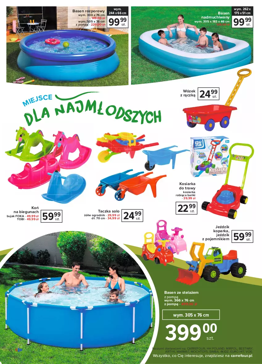 Gazetka promocyjna Carrefour - Gazetka Ogród, tras i balkon - ważna 19.04 do 08.05.2021 - strona 6 - produkty: Kosiarka, Parka, Pojemnik, Por, Wózek