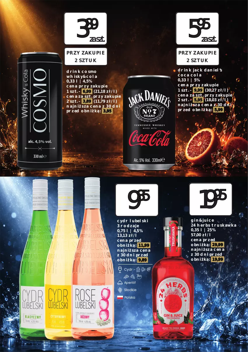 Gazetka promocyjna Dino - Oferta Alkoholowa - ważna 31.07 do 01.08.2026 - strona 4 - produkty: Gin, Whisky