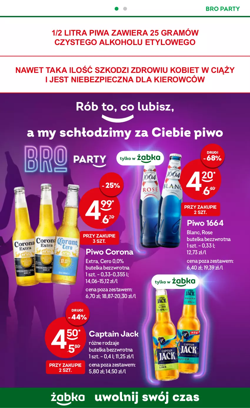 Gazetka promocyjna Żabka - ważna 28.12.2022 do 03.01.2023 - strona 20 - produkty: Captain Jack, Corona Extra, Gra, Piec, Piwa, Piwo