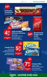Gazetka promocyjna Żabka - Gazetka - ważna od 03.01 do 03.01.2023 - strona 23 - produkty: Ciastka, Ser, Jutrzenka, Praliny, Lindor, Wafle, Czekolada, Oreo, Brownie, Lindt, Milka, Fa