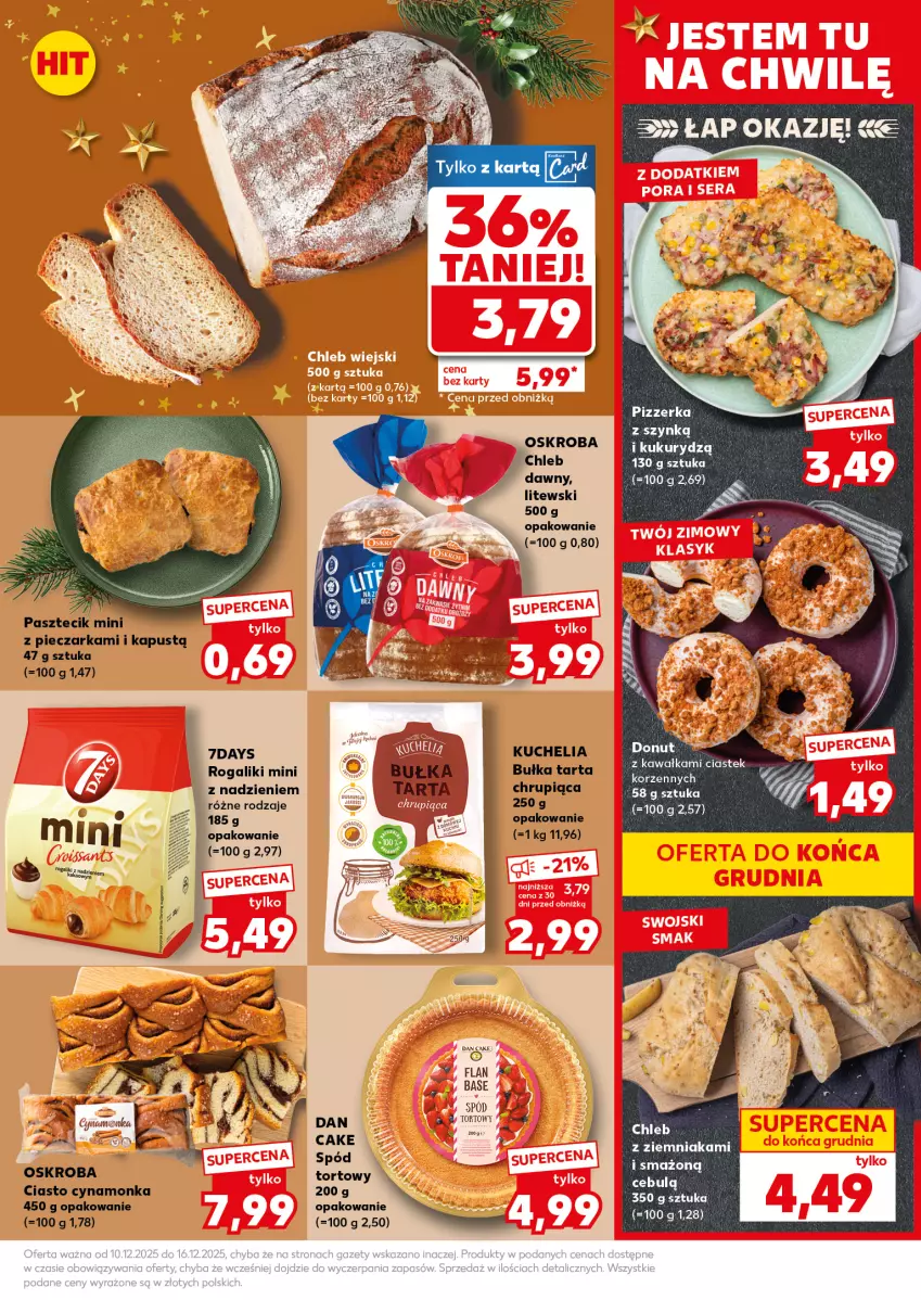 Gazetka promocyjna Kaufland - Mocny Start - ważna 15.12 do 16.12.2025 - strona 15 - produkty: Bułka, Bułka tarta, Chleb, Kapustą, Kawa, Piec, Pieczarka, Rogal, Stek, Tarta