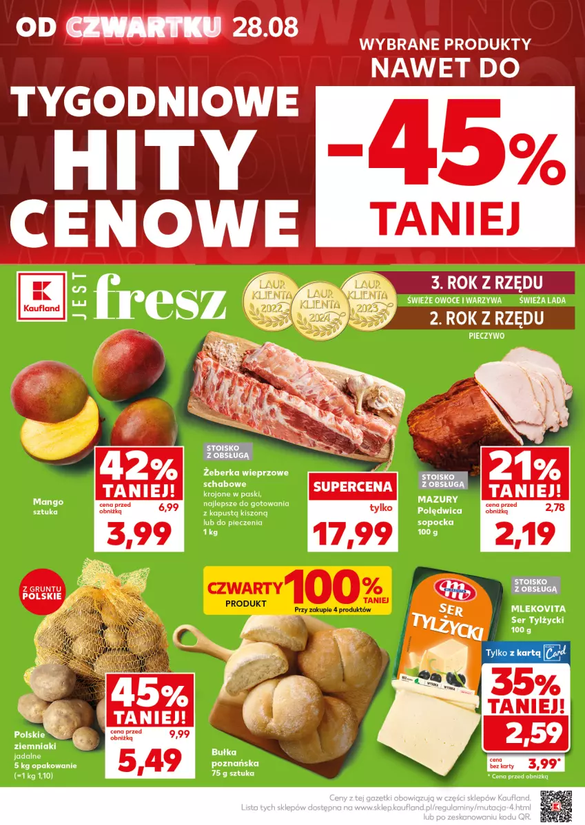 Gazetka promocyjna Kaufland - Mocny Start - ważna 01.09 do 03.09.2025 - strona 6 - produkty: Kapustą, Mleko, Mlekovita, Owoce, Piec, Pieczywo, Ser, Ser tylżycki, Warzywa
