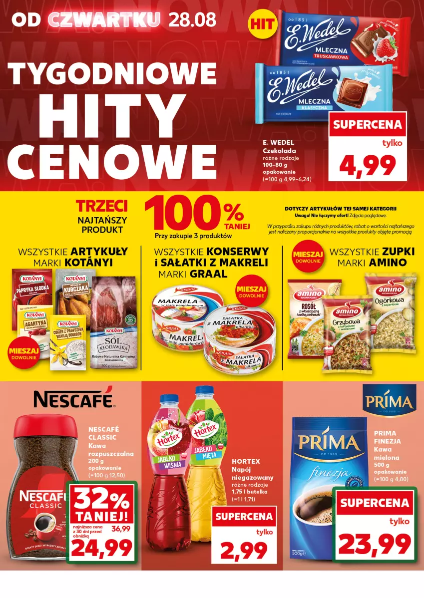 Gazetka promocyjna Kaufland - Mocny Start - ważna 01.09 do 03.09.2025 - strona 8 - produkty: E. Wedel, Gra, Graal, Makrelą, Por, Sałat, Sałatka, Ser, Sól, Sos, Waga
